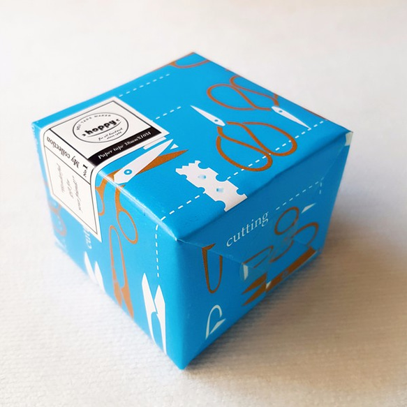 【hoppy】Mini Box-Scissors BLUE / 文具賞 剪刀藍紙膠帶 / GTIN : 47130779 第1張的照片