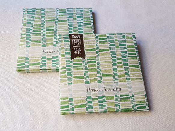 【TooL】和紙卡片組 Washi Card-Chunk Green / GTIN : 4713077971604 第1張的照片