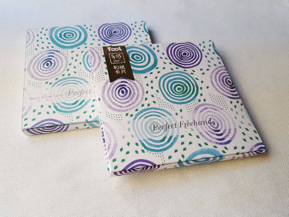 【TooL】和紙卡片組 Washi Card-Ripple Purple / GTIN : 4713077971628 第1張的照片