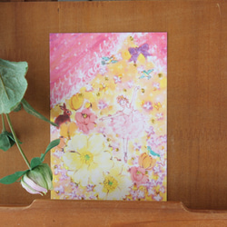 お花とダンスポストカード　2枚セット 2枚目の画像