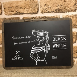 ヴィンテージイラスト黒板アート 3枚目の画像