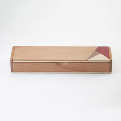 特製拼木鋼筆盒no.05 - 櫻桃木 x 山毛櫸 第2張的照片