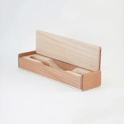 特製拼木鋼筆盒no.05 - 櫻桃木 x 山毛櫸 第9張的照片
