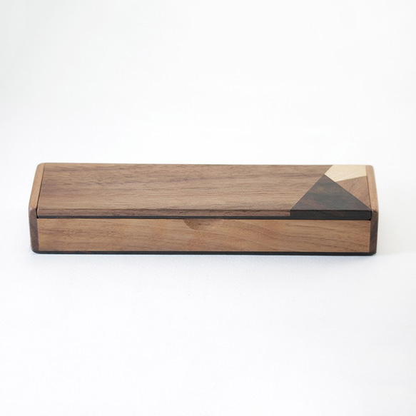 特製拼木鋼筆盒no.08 - 胡桃木 x 東印度玫瑰木 第2張的照片