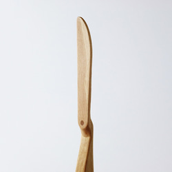 木製のバランスジャム、バターナイフ - 慣性右手xブナ 4枚目の画像