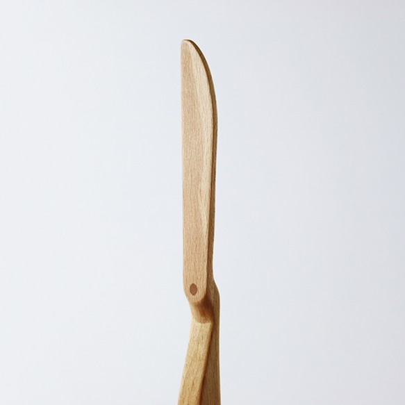木製平衡果醬、奶油刀 - 慣性右手 x 山毛櫸 第4張的照片