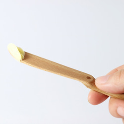 木製のバランスジャム、バターナイフ - 慣性右手xブナ 7枚目の画像