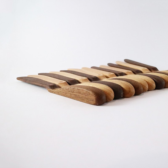 木製のバランスジャム、バターナイフ - 慣性右手xチーク 4枚目の画像
