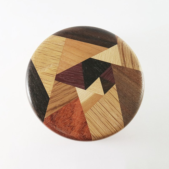 特製拼木鑲磁吸蓋圓盒 - 山毛櫸木主體 - 第7張的照片