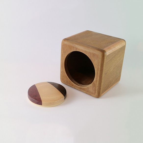 特製拼木圓蓋方體盒 - 大美木豆主體 - 第4張的照片