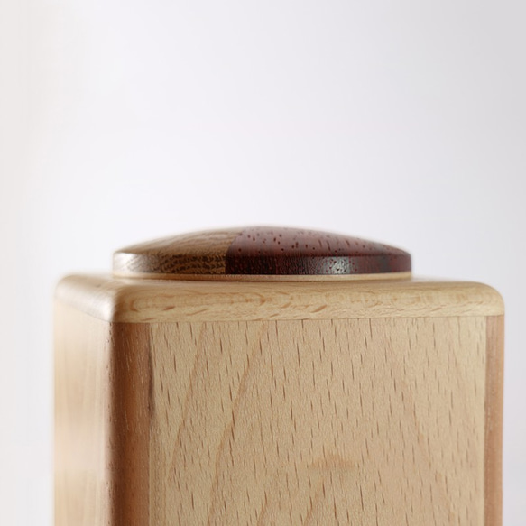 特製拼木圓蓋方體盒 - 山毛櫸木主體 - 第3張的照片