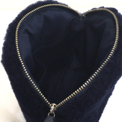 【NEW】mouton shell pouch/navy 6枚目の画像