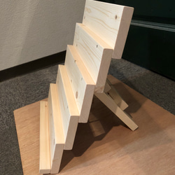 【受注製作】折りたたみVer. ディスプレイ棚 5段30cm 2枚目の画像