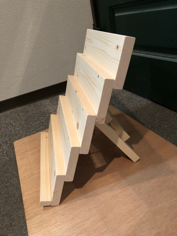 【受注製作】折りたたみVer. ディスプレイ棚 5段30cm 2枚目の画像
