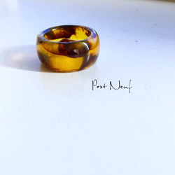 琥珀・鼈甲 指輪 （ ♯16） 大澤鼈甲＞ 4MM BARA RING/リング（リング）｜Steven Alan