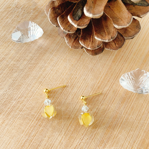 スワロフスキー　花　チューリップ　黄　大 スワロフスキー 花 チューリップ 黄 大 【公式通販】