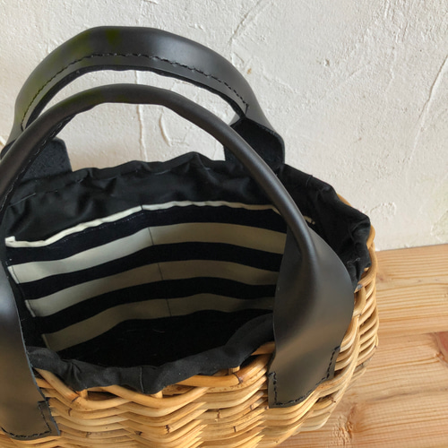 受注オーダー］リネンと紅籐かごバッグ かごバッグ te-tote 通販