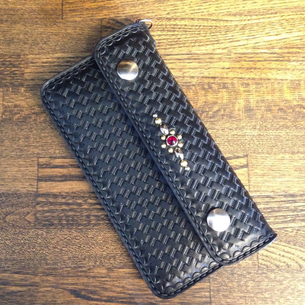 スタッズバスケットトラッカーウォレット