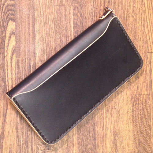 トラッカーウォレット ニッケル 茶芯 長財布 Flatfield.l.f 通販