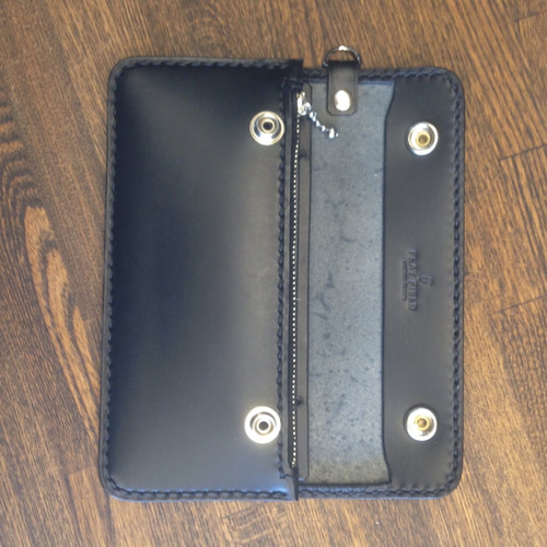 ブッテーロ トラッカーウォレット ニッケル 長財布 Flatfield.l.f 通販