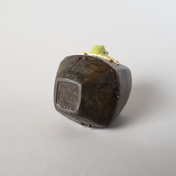 アマガエルと鉄の様なぐい呑み(陶器) 6枚目の画像