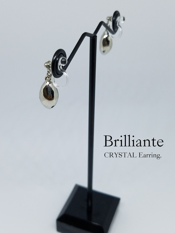 CRYSTAL Earring / Pierce (シルバー) 2枚目の画像