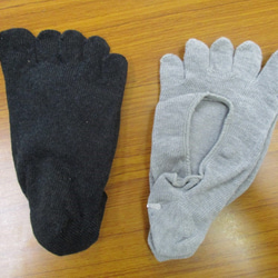 ＳＵＭＩｙａｒｎ　炭繊維を使った靴下　カバーソックス　メンズ　ブラック 9枚目の画像