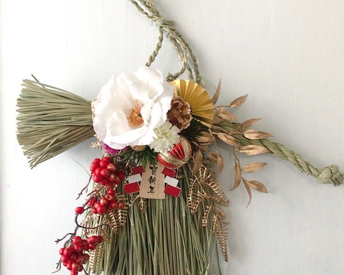 早割】お正月しめ縄飾り（謹賀新年） しめ縄・しめ飾り wabanaya 通販