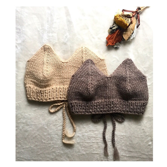 受注製作】knit bustier(ニットビスチェ/ハンドメイドビスチェ