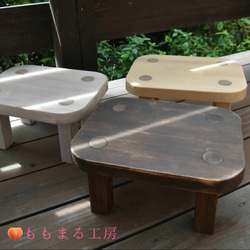 ちゃぶ台90丸ケヤキ折りたたみ脚日本製 ローテーブル・リビング