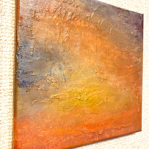 専用】地中の鼓動/ テクスチャーアート 18×18㎝ S0 モダンアート