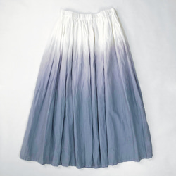 グラデ染めのギャザースカート 2枚目の画像