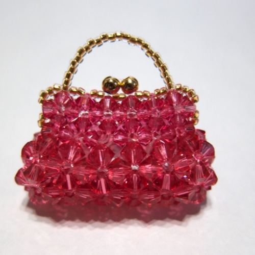 スワロフスキー ビーズアクセサリー バッグモチーフ バッグ