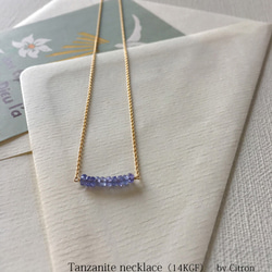 タンザナイトのネックレス｜ tanzanite necklace（K14GF） 1枚目の画像