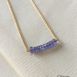 タンザナイトのネックレス｜ tanzanite necklace（K14GF） 2枚目の画像