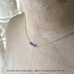 タンザナイトのネックレス｜ tanzanite necklace（K14GF） 3枚目の画像