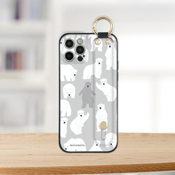 大人かわいいクールなシロクマさん北欧風 miru02-810 iPhone