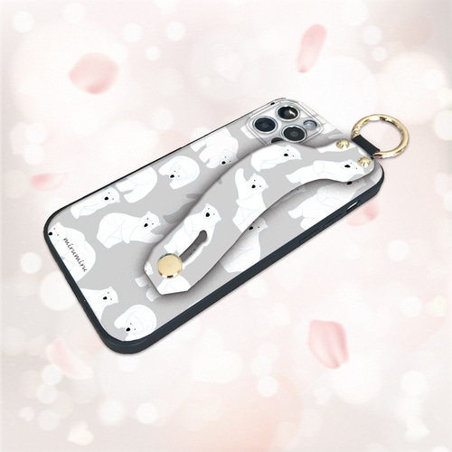 大人かわいいクールなシロクマさん北欧風 miru02-810 iPhone