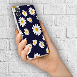 大人可愛いマーガレット 花柄 flow450 iPhoneケース android スマホケース ほぼ全機種対応 3枚目の画像