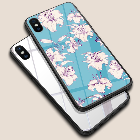 【再販】ウォーターカラーの花々 1811-300 Apple iPhone android スマホケース ほぼ全機種対応 5枚目の画像