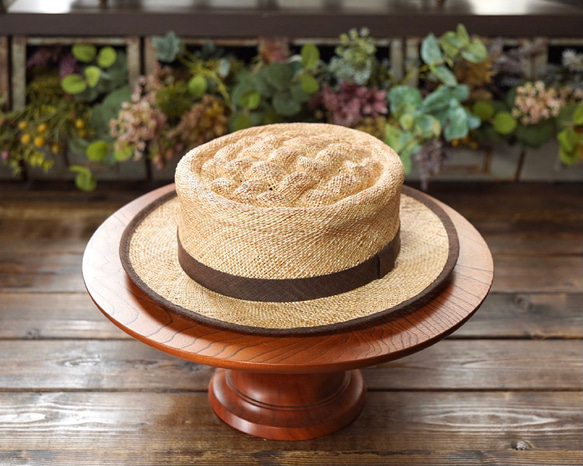 KENT BREAD HAT　アップルパイ麦わら帽子　カンカン帽 受注生産】麦わらアップルパイハット ハット KENT BREAD HAT 通販