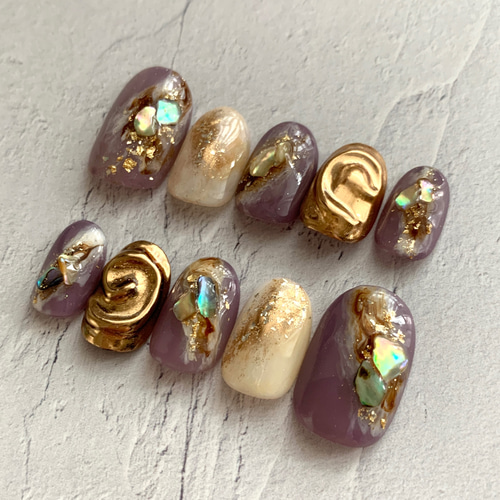 ニュアンスネイル/ミラーネイル/シェルネイル ネイルチップ