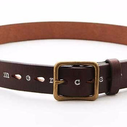 昭南ベンズツタ＆フラワースタッズベルト ブラック その他ファッション