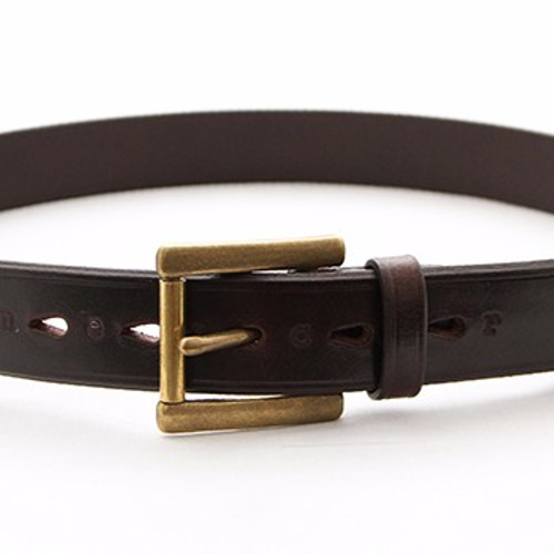 メンズイタリアンミラージュベルト（茶）（W32（ウエストサイズ81.5cm