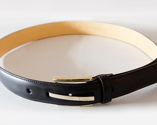 メンズオーダーメイドコードバンベルト（黒） その他