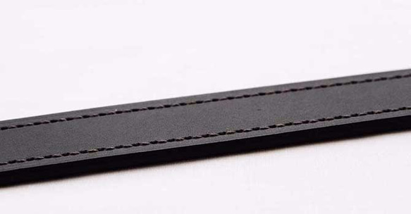 メンズジャパンレザーベルト（黒）（W34（ウエストサイズ86.5cm） ） 4枚目の画像