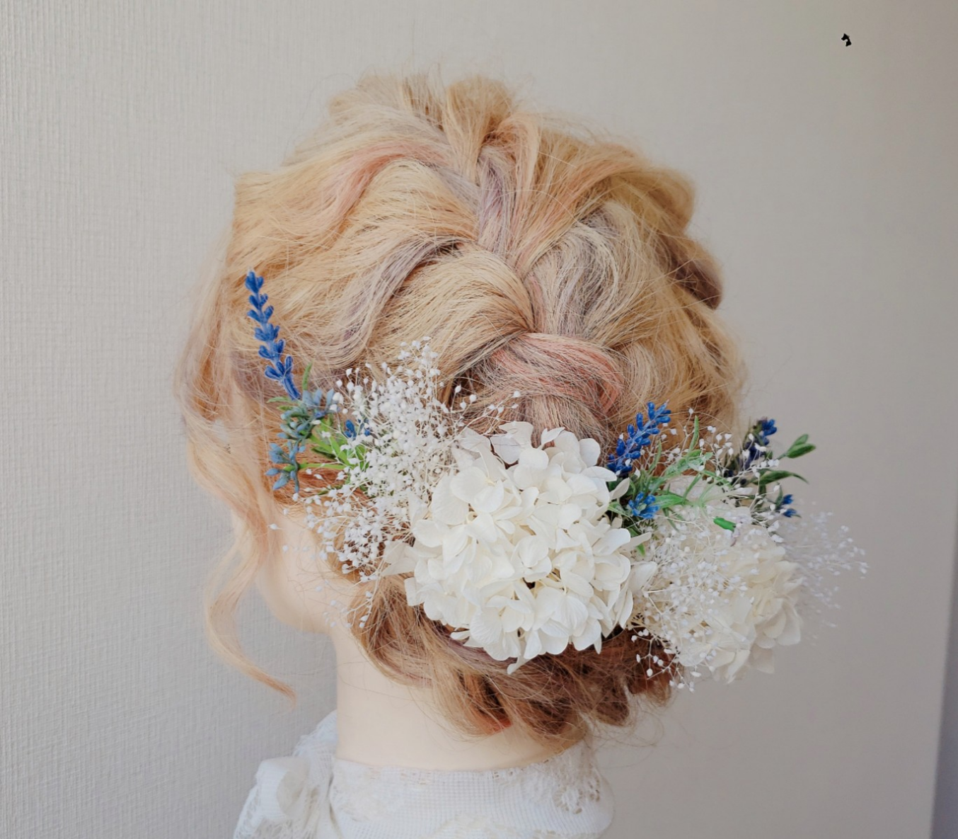 新作 ☆ ラベンダー ヘッドドレス ＊ ブライダル ヘアアクセサリー 髪飾り 成人式 結婚式