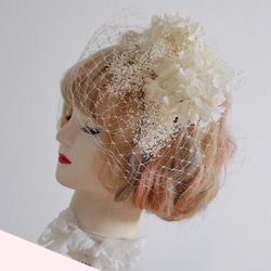 ＊ ネットチュール のみ ＊ ヘッドドレス 髪飾り チュール 結婚式 成人式 ヘアアクセ 七五三 2枚目の画像