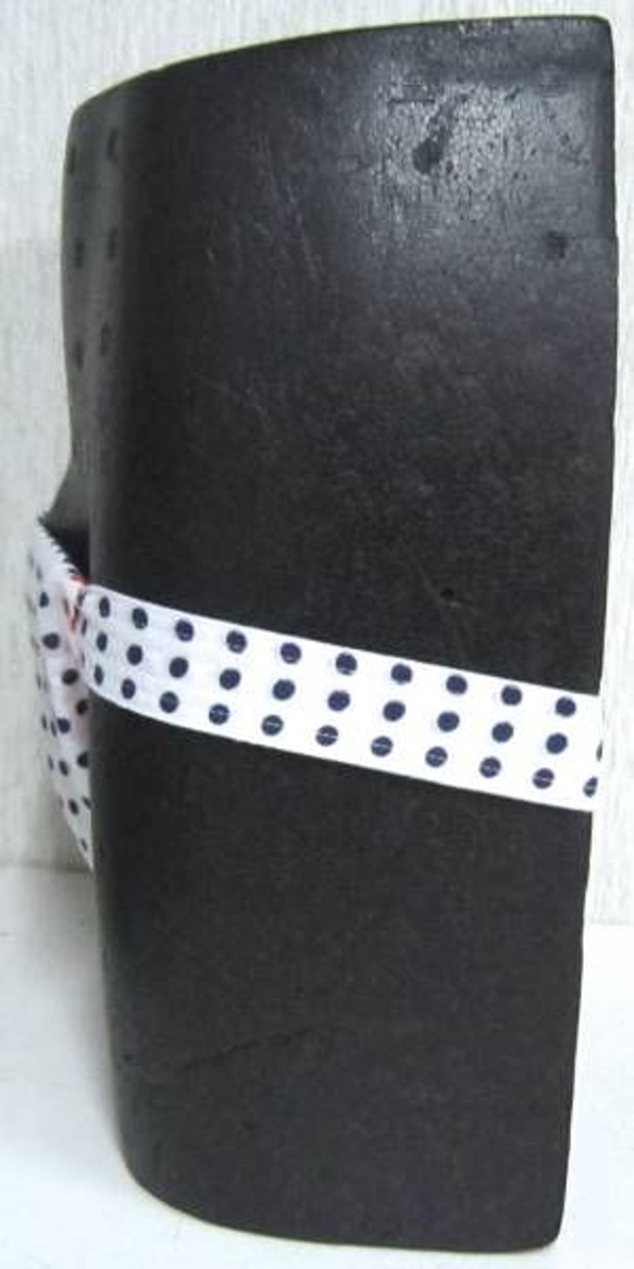 新品頑丈黒猫褌90/白赤青豆絞柄木綿晒しクリックポスト164円配送 2枚目の画像