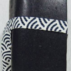 新品頑丈黒猫褌111/白紺波模様クリックポスト164円配送可能 2枚目の画像